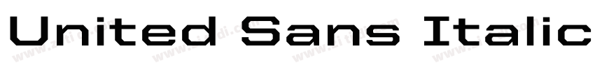 United Sans Italic C字体转换
